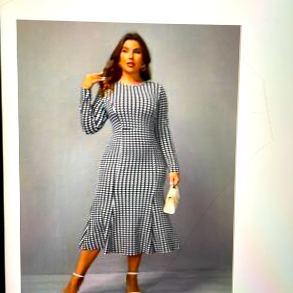 Shein classic plus houndstooth print size 2X,/14